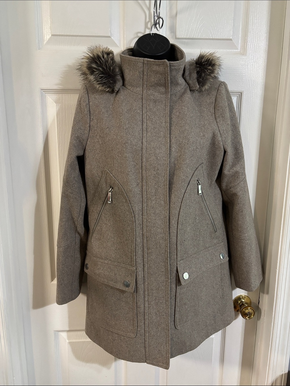 A.n.a. Wool Blend Peacoat, Size S